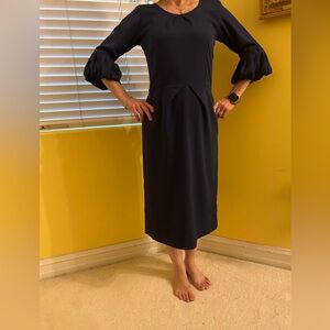 Midi dress royal blue